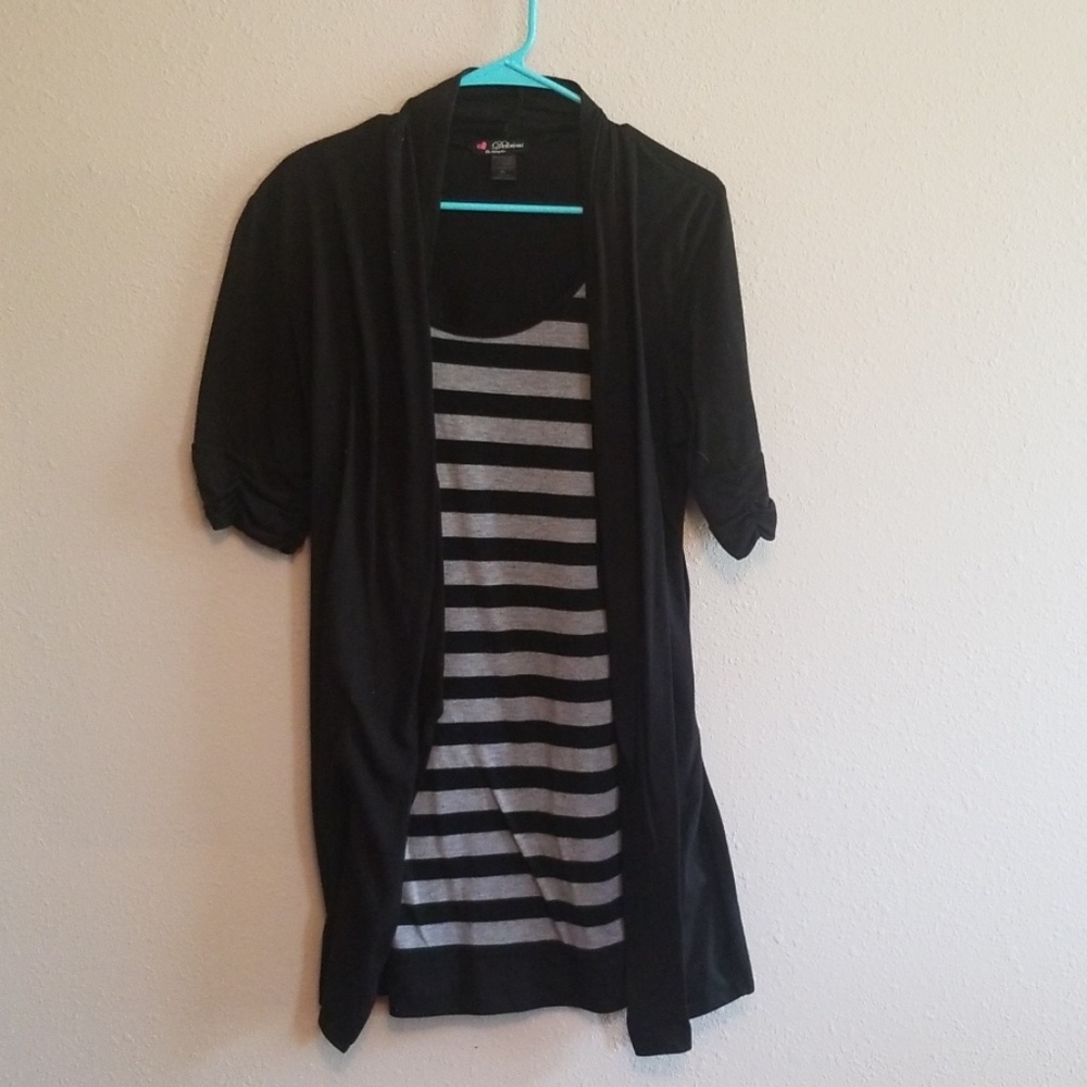 All In One Striped Top